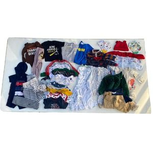 Baby Boy Clothing Lot-3-9 Month 37 Pieces